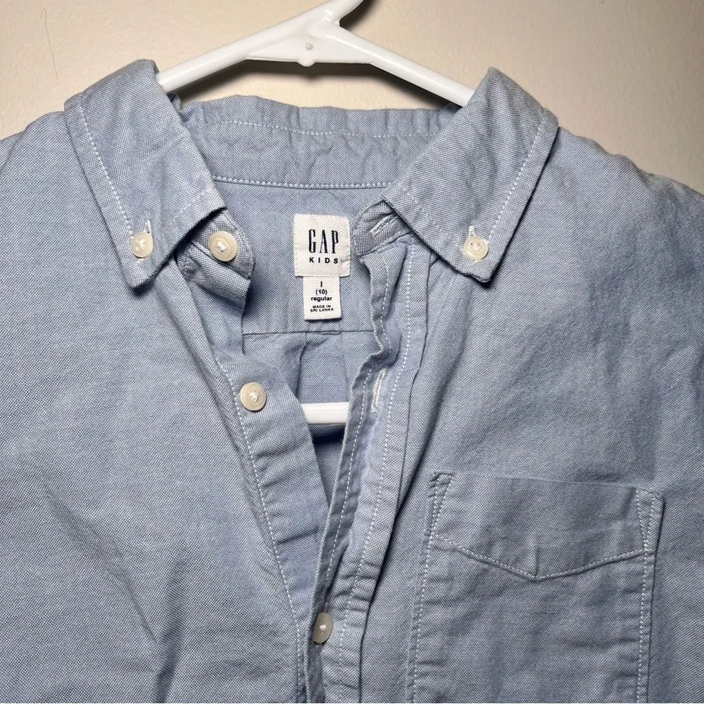 GAP Button Down‎ Shirt Blue Plaid